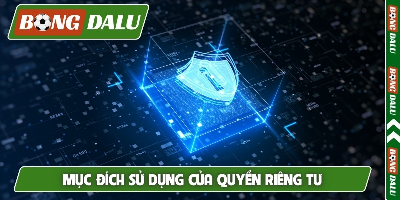 Mục đích sử dụng của quyền riêng tư